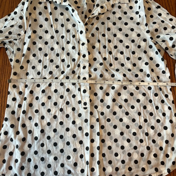 J.Crew Factory Polka Dot Popover Top - Picture 5 of 5